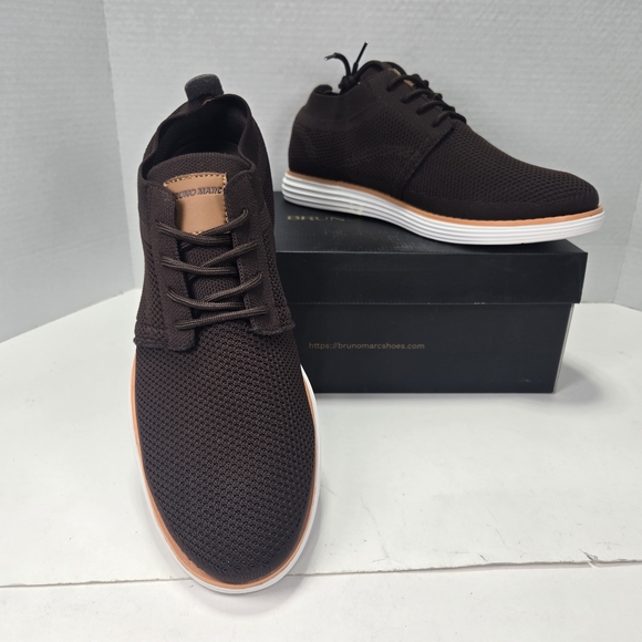 Bruno Marc Other - Bruno Marc Grand-01 Men's Dark Brown Ultra Light Mesh Oxfords Size 10.5 10 1/2
